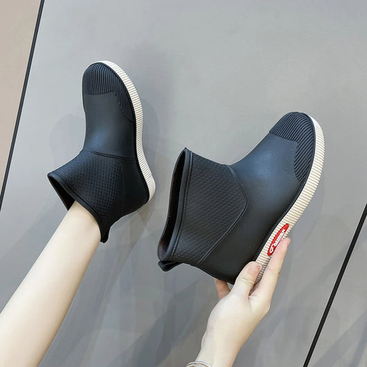 Botas Impermeables Cortas para Mujer - Estilo Moderno y Funcional - Image 10
