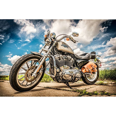 Cuadro Decorativo Motocicleta Diamante de Cristal Multicolor - Image 7