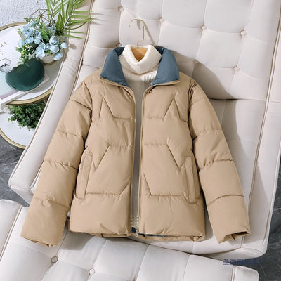 Chaqueta Acolchada Corta de Algodón Versátil para Mujer - Image 10