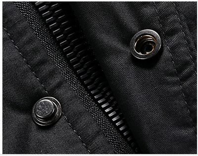 Chaqueta de Invierno Casual para Hombre con Capucha Desmontable - Image 10