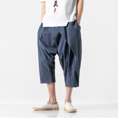 Pantalones Cortos Cargo Holgados para Hombre con Cintura Elástica Bajo la Rodilla - Image 2