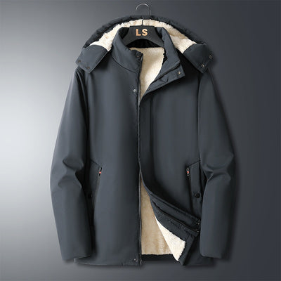 Chaqueta de Invierno para Hombre con Forro Grueso Tipo Borrego - Image 7