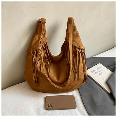 Bolsa Mensajera Retro de Gran Capacidad Tipo Dumpling para Otoño e Invierno - Image 16