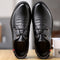 Zapatos Casuales de Cuero Suave con Punta Redonda
