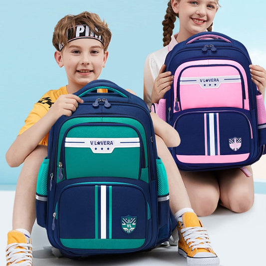 Mochila Escolar para Primaria Grados 1-6, Impermeable y de Gran Capacidad para Niños y Niñas