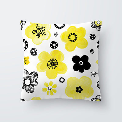 Funda de Almohada Hawaiana con Diseño Geométrico Amarillo - Image 25