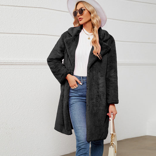 Conjunto Casual Elegante con Pajarita Velvet y Camisa Larga - Image 2