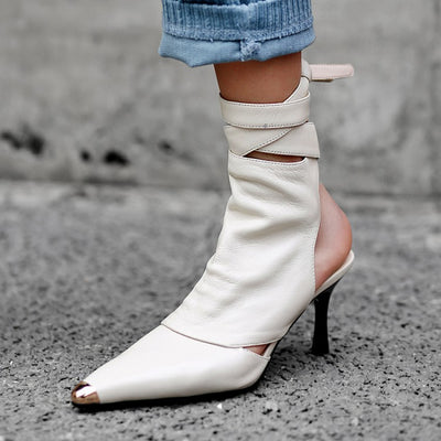 Sandalias Stiletto Punta Afilada con Detalle Metálico - Image 10