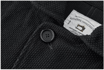 Saco Retro de Algodón con Bordados y Lavado Vintage - Image 11