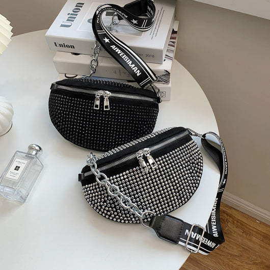 Bolsa Pecho Estilo Occidental con Brillantes - Image 12