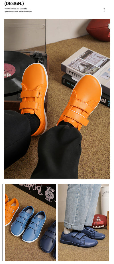 Zapatos Casuales de Cuero Ancho con Velcro para Hombre y Mujer Talla Grande - Image 19