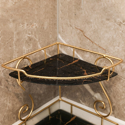 Repisa Triangular de Lujo para Baño - Organizador de Vanidad - Image 10