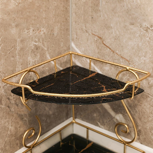 Repisa Triangular de Lujo para Baño - Organizador de Vanidad - Image 10