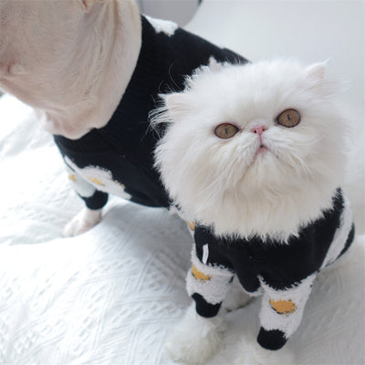 Suéter Térmico para Mascotas con Flores - Abrigo Cálido para Otoño e Invierno - Image 4