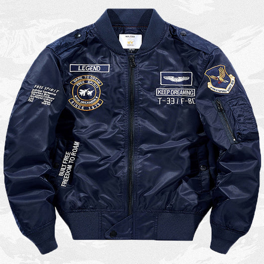 Chaqueta Beisbolera Hombre Bordada Fit Relajado - Image 2