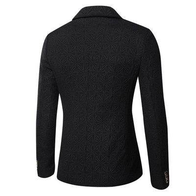 Chaqueta Slim Fit Jacquard Coreana para Hombre - Image 8