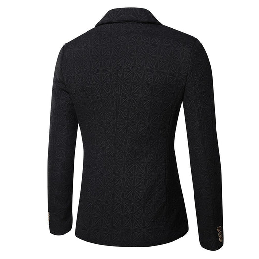 Chaqueta Slim Fit Jacquard Coreana para Hombre - Image 8