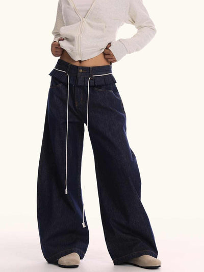 Jeans Oversize con Costuras Decorativas para Hombre y Mujer - Image 12