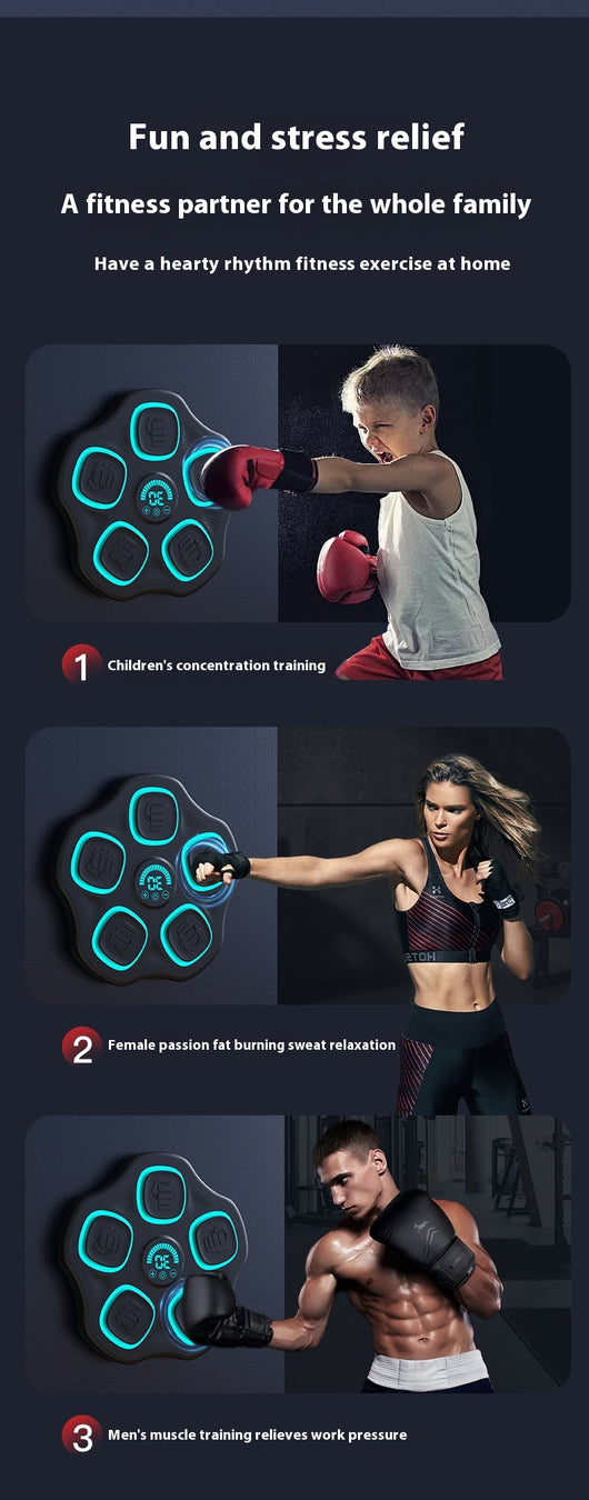 Saco de Boxeo Inteligente con Bluetooth y Música para Fitness - Image 12