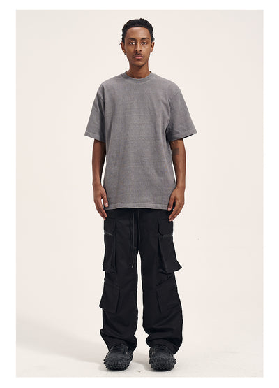 Pantalones Casuales Retro para Hombre con Bolsillos Múltiples y Cierre Lateral - Image 13