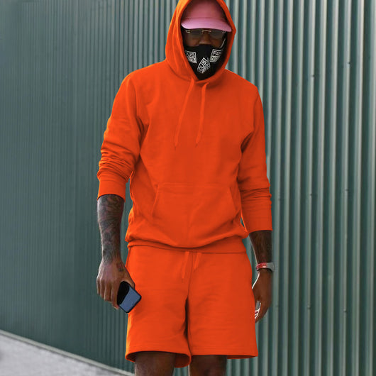 Conjunto de Sudadera y Shorts con Forro Polar para Hombre - Image 10