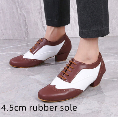Zapatos de Baile Latino y Cuadrado con Suela Blanda para Adultos - Image 9