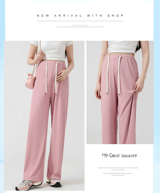 Pantalones Premamá Cómodos de Pierna Ancha sin Cintura Ajustable - Image 21