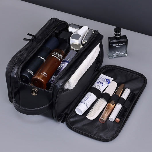 Neceser de Viaje Hombre con 3 Compartimentos - Organizador de Aseo Multifuncional - Image 3