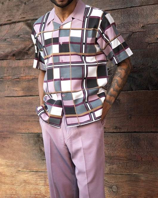Conjunto de Camisa Casual y Pantalón para Hombre Talla Grande - Image 3