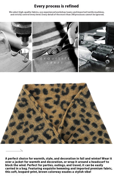 Chal Triangular Reversible con Estampado Leopardo - Colección Otoño Invierno - Image 17