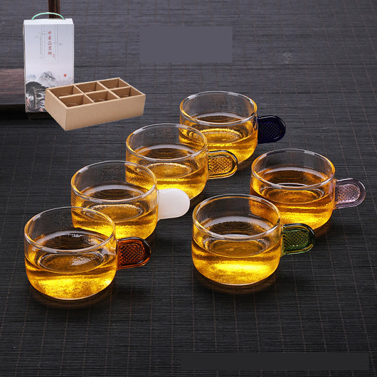 Taza de Té de Vidrio Borosilicato Resistente al Calor