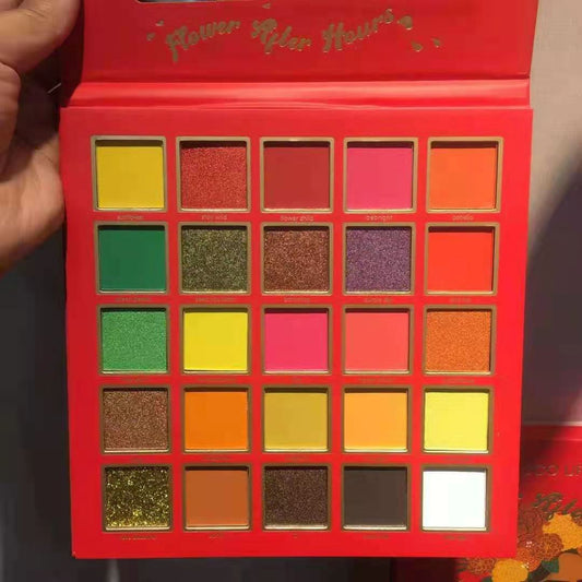 Paleta de Sombras 25 Colores Rojo Girl - Acabado Satinado - Image 2