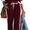 Conjunto Deportivo Casual para Mujer con Combinación de Colores y Mangas Largas