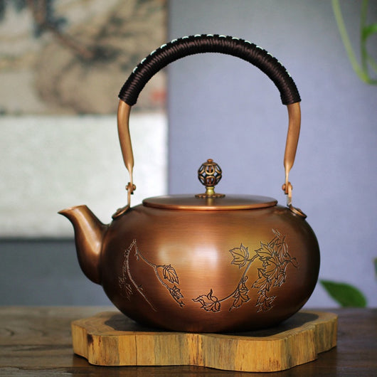 Hervidor de Cobre Puro Diseño Calabaza Gran Capacidad - Image 6