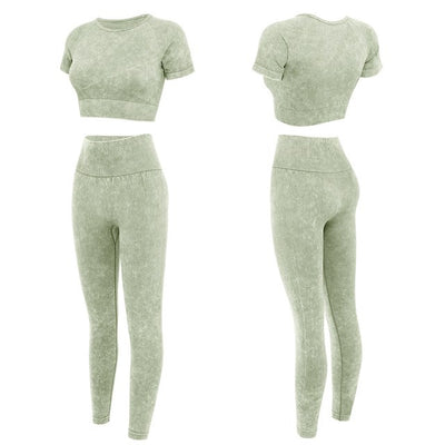 Conjunto Deportivo Yoga Mujer Seamless - Pantalón y Top Fashion - Image 8
