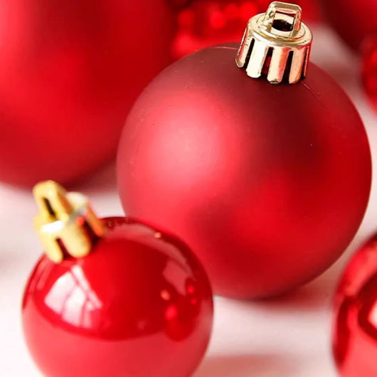 Bola de Navidad Roja Electrochapada - Adorno Colgante para Árbol - Image 4