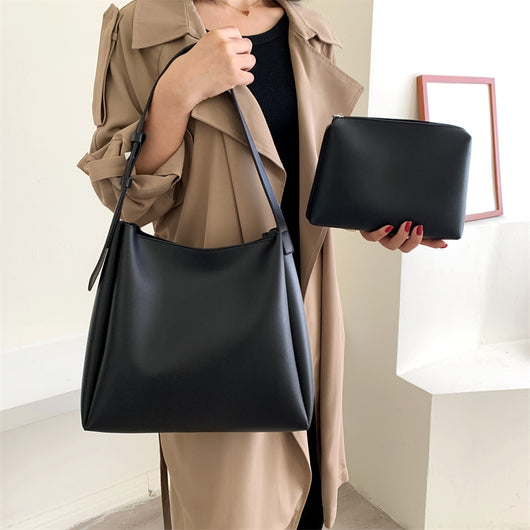 Bolsa Tote Combinada de Hombro para Mujer - Espaciosa y Versátil - Image 7