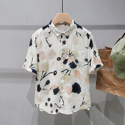 Camisa Suelta Estampado Floral para Hombre - Image 4