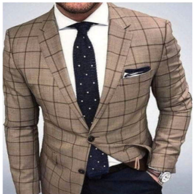 Saco de Cuadros Slim Fit para Hombre - Estilo Casual Moderno - Image 27