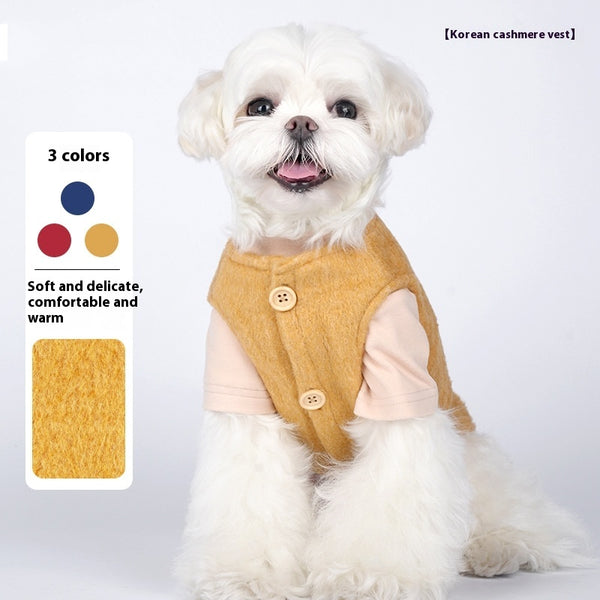 Ropa de Abrigo para Perros Pequeños - Suéter Cálido Otoño Invierno Estilo Coreano