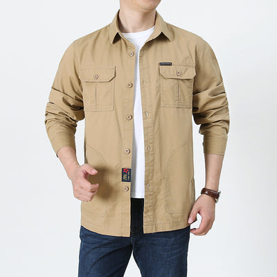 Camisa Manga Larga Casual Hombre Talla Grande - Ligera Cuatro Estaciones - Image 3