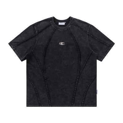 Playera Casual para Hombre con Costuras Decorativas y Ribetes Contrastantes - Image 11