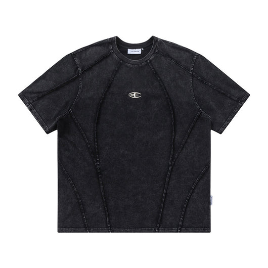 Playera Casual para Hombre con Costuras Decorativas y Ribetes Contrastantes - Image 11