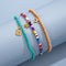 Fashion Creative Color Rice Bead Anklet Color Suit