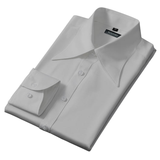 Camisa Business Casual Manga Larga Slim Fit Cuello Italiano Hombre - Image 4