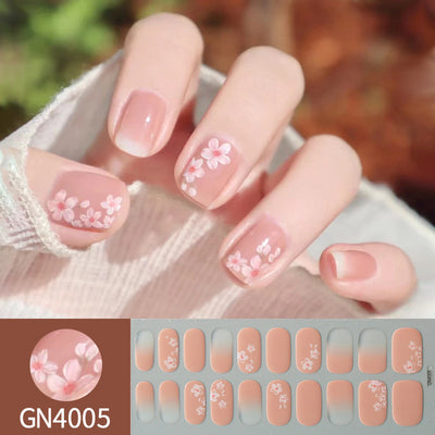Pegatinas de Uñas Gel sin Horno con Diseño de Líneas Geométricas - Image 16