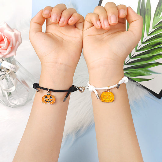 Pulseras de Pareja Halloween - Imanes del Amor para Dos
