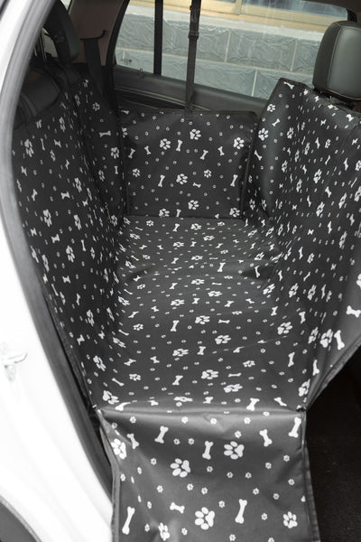 Tapete Protector para Mascotas en Auto - Diseño Impreso Doble Asiento Trasero - Image 42