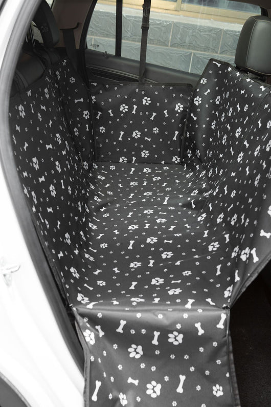 Tapete Protector para Mascotas en Auto - Diseño Impreso Doble Asiento Trasero - Image 42