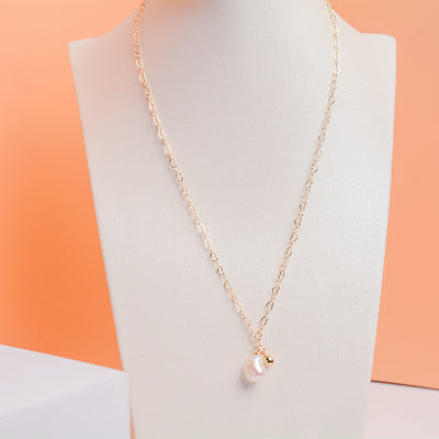 Collar de Perlas de Agua Dulce Naturales con Oro para Mujer - Image 11